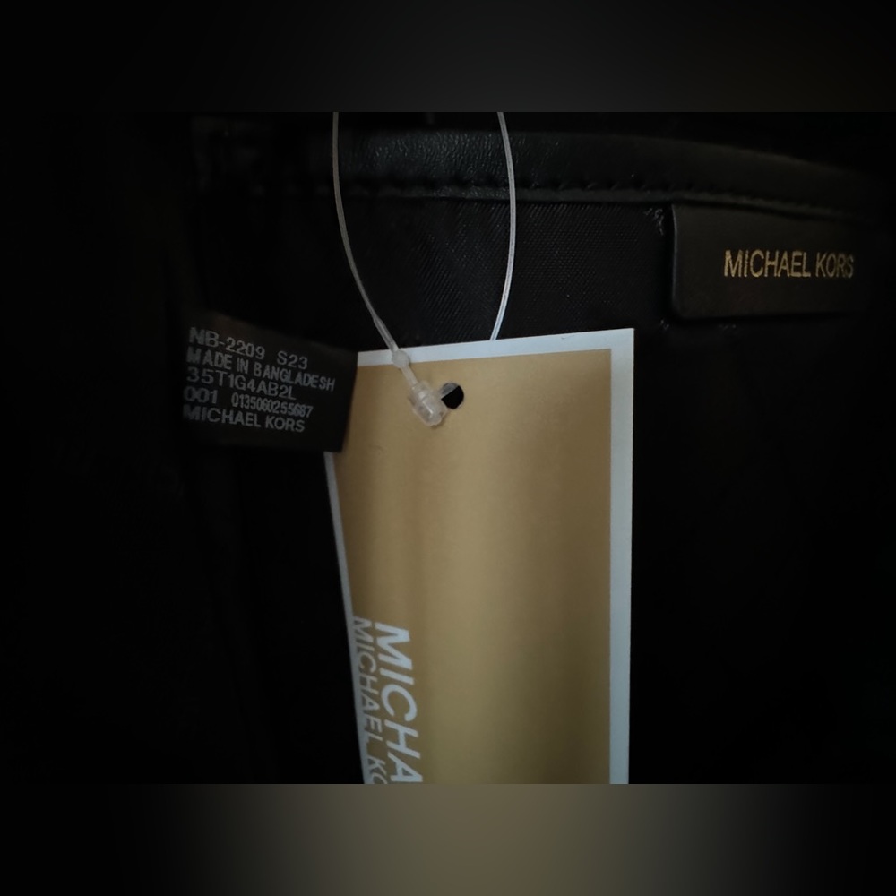 NWT! Michael Kors Adina Medium Black Pebbled Leather Backpack - Picture 10 of 14